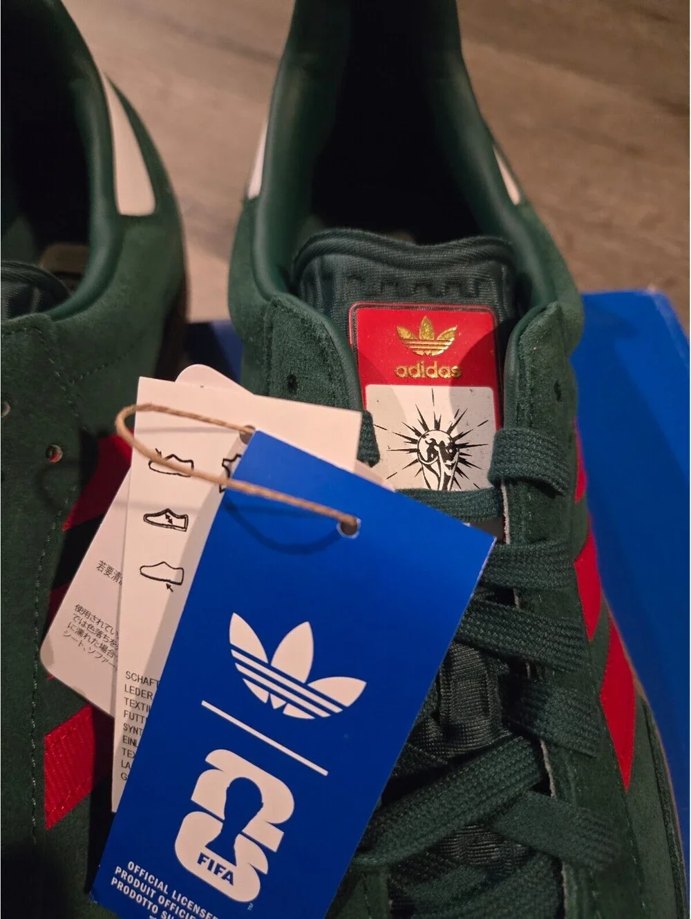 Adidas Samba OG Dark Green Better Scarlet Gum Men Size 12 IH6829 Box